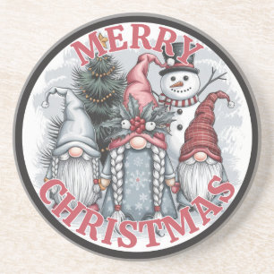 Dessous De Verre En Grès Tapis de Noël Gnomes