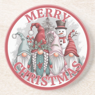 Dessous De Verre En Grès Tapis de Noël Gnomes