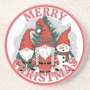 Dessous De Verre En Grès Tapis de Noël Gnomes