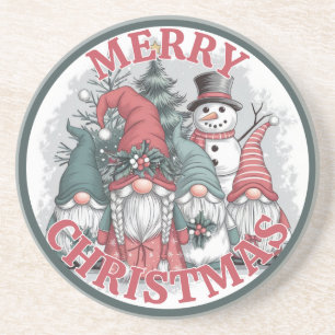 Dessous De Verre En Grès Tapis de Noël Gnomes