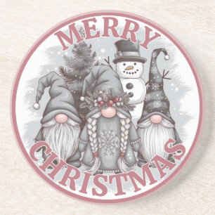 Dessous De Verre En Grès Tapis de Noël Gnomes