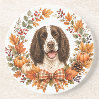 Dessous De Verre En Grès Tapis de Springer Spaniel automne
