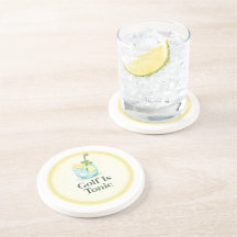 Tapis de verre Golf Is Tonic Luxe en grès pour coc