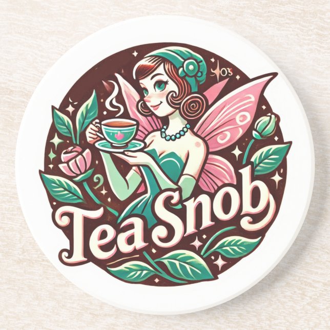 Dessous De Verre En Grès Tea Snob Fairy (Devant)