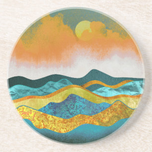 Dessous De Verre En Grès Tempête de pluie