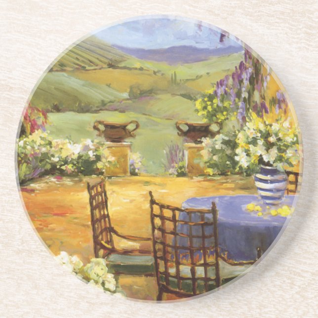 Dessous De Verre En Grès Terrasse de campagne (Devant)