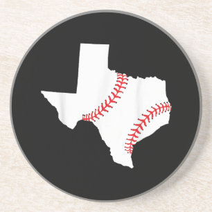Dessous De Verre En Grès Texas Baseball État drôle Texas Baseball
