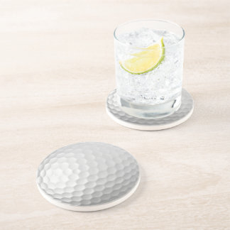 Dessous De Verre En Grès Texture de balle de golf blanche et alvéolée