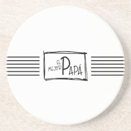 Dessous De Verre En Grès The best Dad. El mejor Papá.