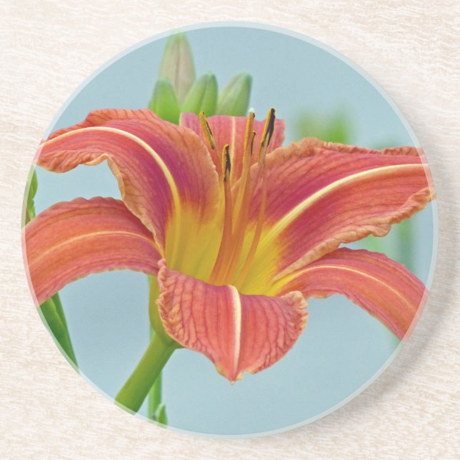 Dessous De Verre En Grès Tiger Daylily (Devant)