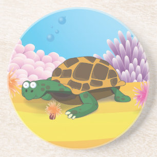 Dessous De Verre En Grès Tortue