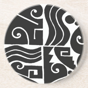 Dessous De Verre En Grès Tortuga du sud-ouest