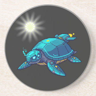 Dessous De Verre En Grès Tortuga Futurista