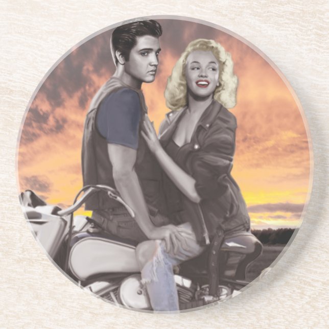 Dessous De Verre En Grès Tour de coucher du soleil (Devant)