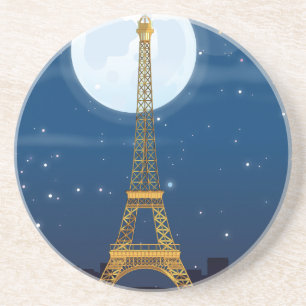 Dessous De Verre En Grès Tour Eiffel
