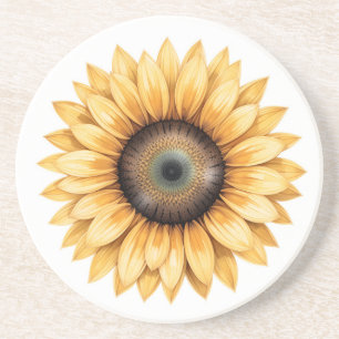 Dessous De Verre En Grès Tournesol