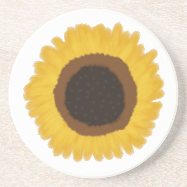 Dessous De Verre En Grès Tournesol (Devant)