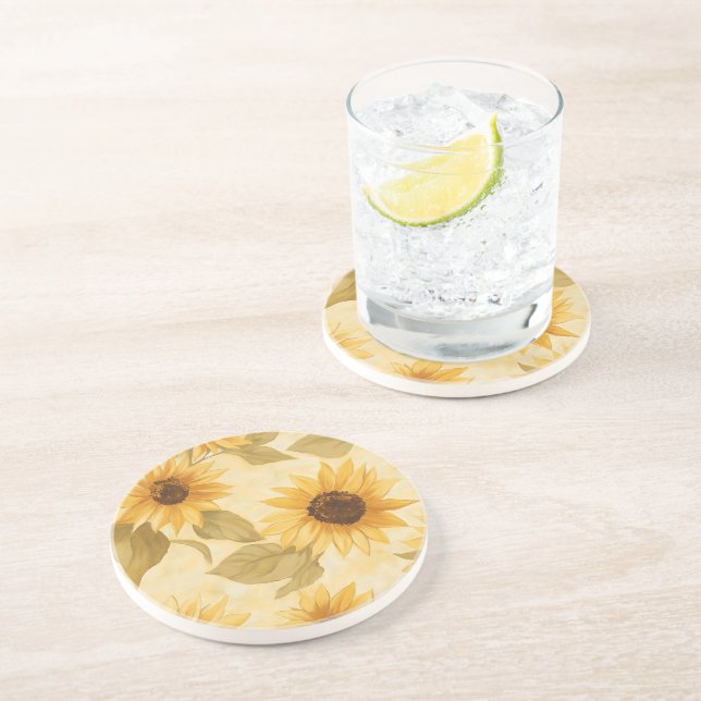 Dessous De Verre En Grès Tournesol Bliss Sandstone (Côté)