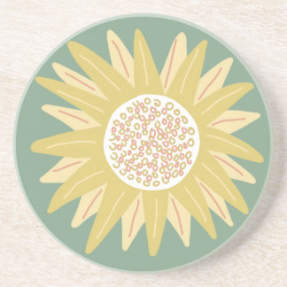 Dessous De Verre En Grès Tournesol géant