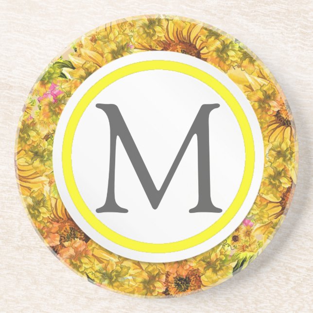 Dessous De Verre En Grès Tournesols (Devant)