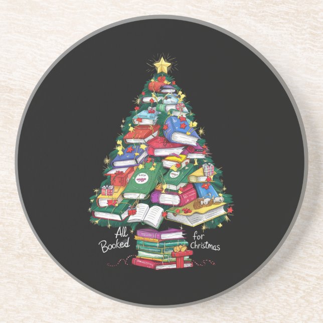 Dessous De Verre En Grès Tous Réservés Pour Noël Livre Xmas (Devant)