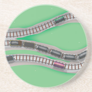 Dessous De Verre En Grès Train électrique