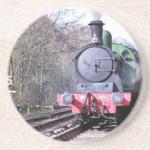 DESSOUS DE VERRE EN GRÈS TRAINS À VAPEUR