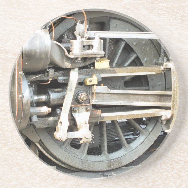 DESSOUS DE VERRE EN GRÈS TRAINS À VAPEUR (Devant)