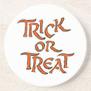 Dessous De Verre En Grès Trick Halloween ou Traiter les mots