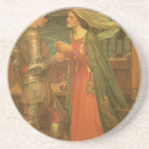 Dessous De Verre En Grès Tristan et Iseult par John William Waterhouse