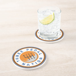 DESSOUS DE VERRE EN GRÈS TROIS PEDAL