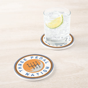 DESSOUS DE VERRE EN GRÈS TROIS PEDAL