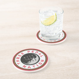 DESSOUS DE VERRE EN GRÈS TROIS PEDAL