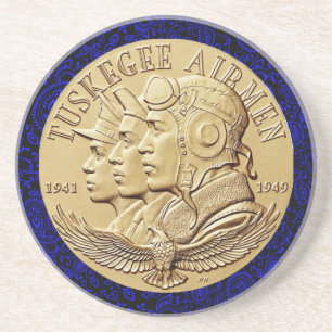 Dessous De Verre En Grès tTUSKEGEE AIRMEN COIN 