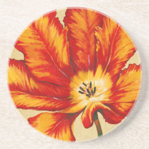 Dessous De Verre En Grès Tulipe de perroquet II