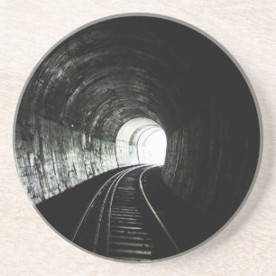 Dessous De Verre En Grès tunnel Locomotive
