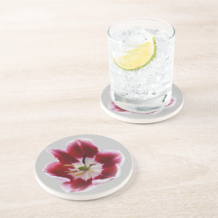 Dessous De Verre En Grès Tutelle rouge profonde