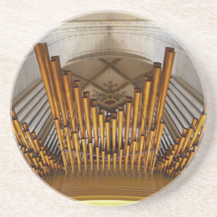 Dessous De Verre En Grès Tuyaux d'orgue dorés