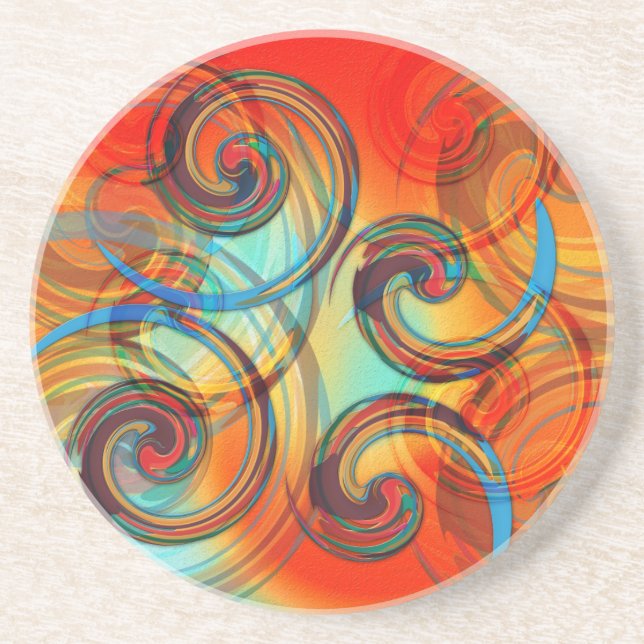 Dessous De Verre En Grès Twirl (Devant)
