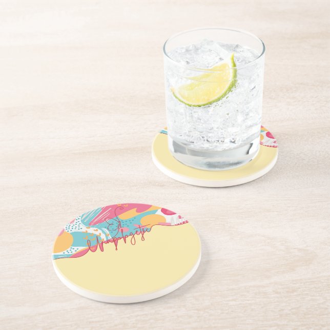 Dessous De Verre En Grès Unapologetic Bold Feminine Statement (Côté)