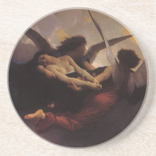 Dessous De Verre En Grès Une âme portée au ciel par Bouguereau
