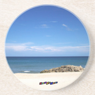 Dessous De Verre En Grès Une Journée À La Plage