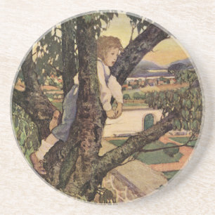 Dessous De Verre En Grès Une vue des arbres par Jessie Willcox Smith