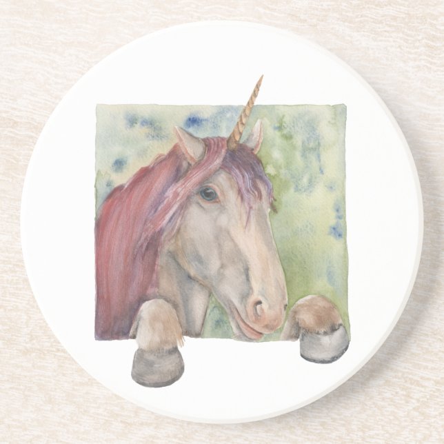 Dessous De Verre En Grès Unicorne (Devant)