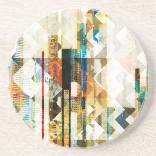 Dessous De Verre En Grès Urbain Chevron II