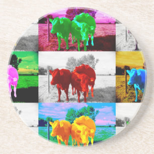 Dessous De Verre En Grès Vaches