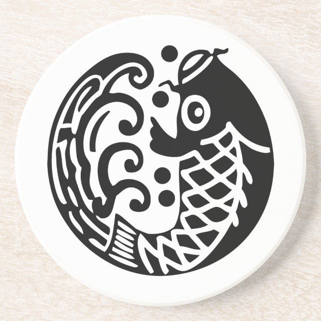 Dessous De Verre En Grès Vague de carpe (Devant)