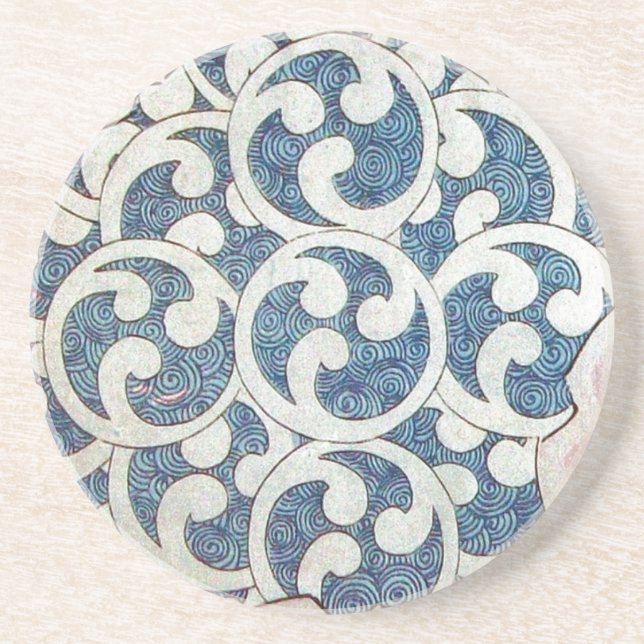 DESSOUS DE VERRE EN GRÈS VAGUES (Devant)