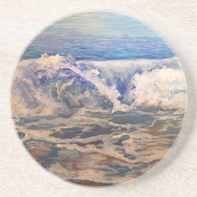 Dessous De Verre En Grès vagues (Devant)