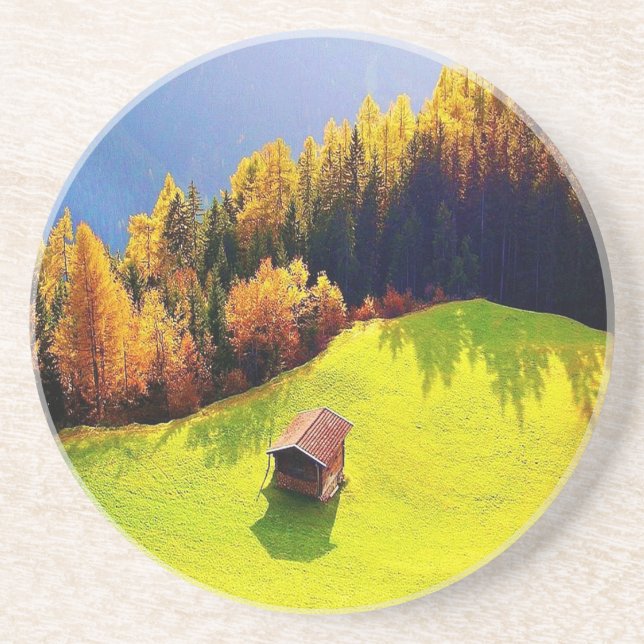 Dessous De Verre En Grès Vallée verte (Devant)